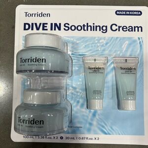 (4-piece) Torriden DIVE IN Soothing Cream Set Brand New Sealed